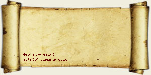 Janko Michaud vizit kartica